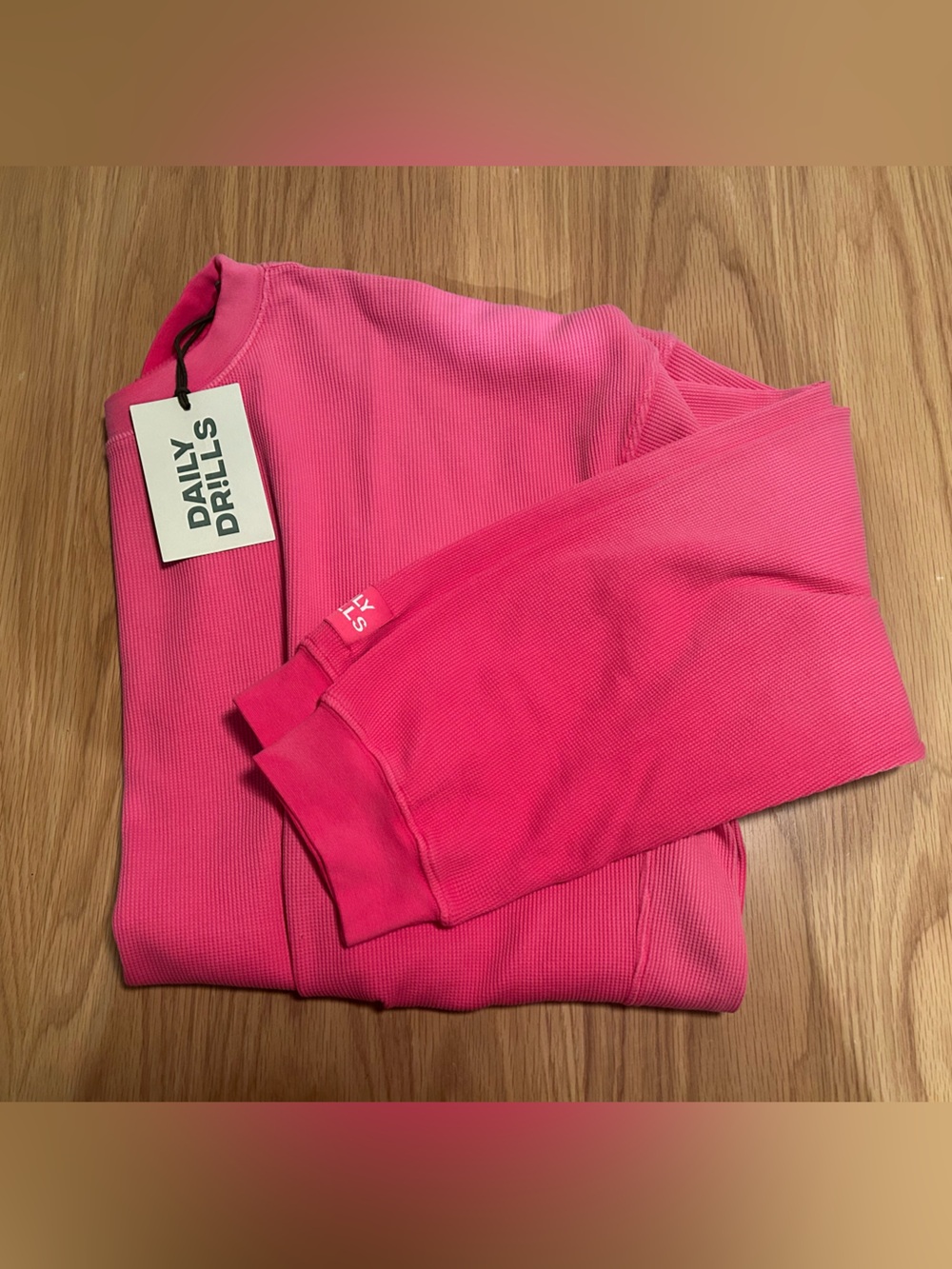 Daily Drills Oversized Thermal - Sunsoaked Hot Shot w/ Monochrome Patch M/L NWT
